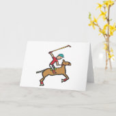 Carte Polo Jouer cheval et cavalier (Fleur jaune)