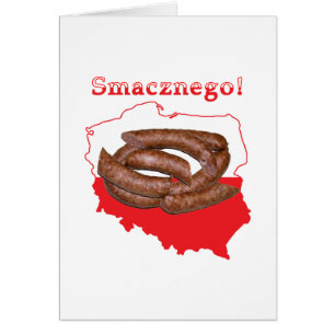 Carte polonaise de Kielbasa Smacznego
