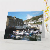 Carte Polperro Cornwall Angleterre (Fleur jaune)