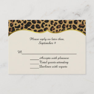 Carte polyvalente de l'impression chic RSVP de