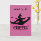 Carte Pom-pom girl (Fleur jaune)