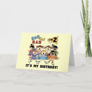 Carte Pom-pom girl 2e Anniversaire Tshirts et cadeaux
