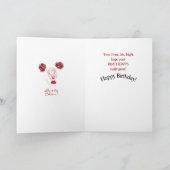 Carte Pom-pom girl Anniversaire - do-it-yourself Nom et  (Intérieur)