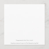 Carte Pomegranate by Mary Daisy Arnold (Dos)