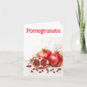 Carte Pomegranate Greeting Card (Devant)
