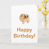 Carte Poméranien (Fleur jaune)