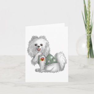 Carte Poméranien I Love Maman Tattoo Chien Chemise Drôle