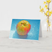 Carte Pomme brillante (Fleur jaune)