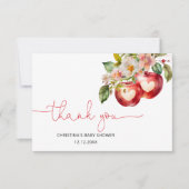 Carte Pomme De Notre Baby shower Oeil Merci (Devant)