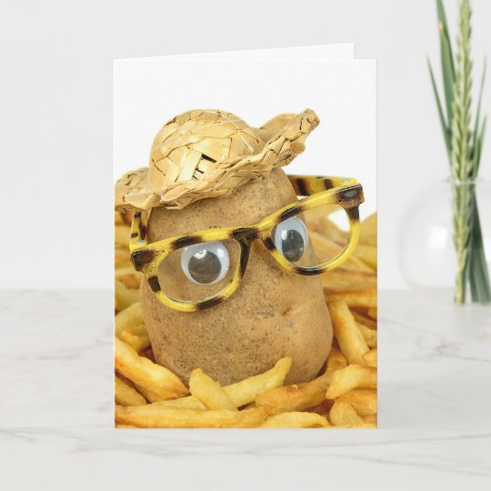 Carte Pomme De Terre D Anniversaire En Pommes Frites Zazzle Be