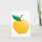 Carte Pomme dorée Fruit jaune brillant (Devant)