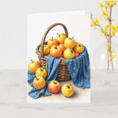 Carte Pomme Dorée Sucrée (Fleur jaune)