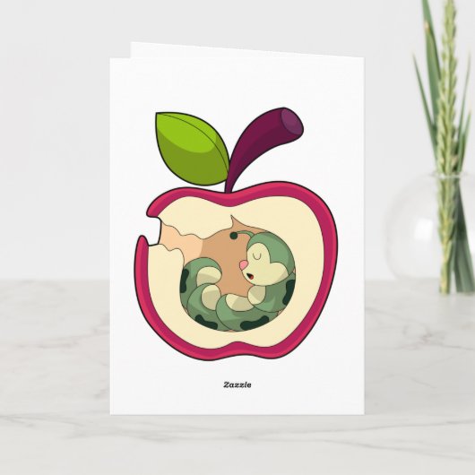 Carte Pomme dormant de chenille (Dos)