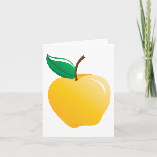 Carte Pomme jaune dorée (Devant)