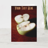 Carte Pomme personnalisable (Devant)