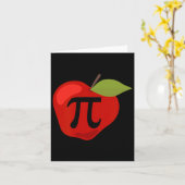 Carte Pomme Pi Funny Enseignant Math Thanksgiving Jour G (Fleur jaune)