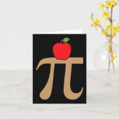 Carte Pomme Pie Pi Math Pun (Fleur jaune)