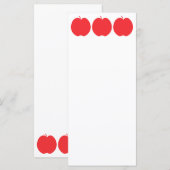 Carte Pomme rouge. (Devant / Derrière)