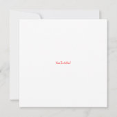Carte Pomme rouge adorable (Dos)