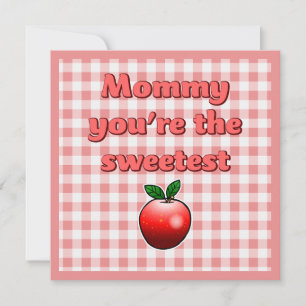 Carte Pomme rouge douce