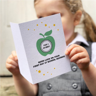 Carte Pomme Verte Aujourd'Hui Je Suis Brave De Retour À