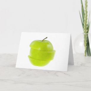 Carte Pomme verte coupée