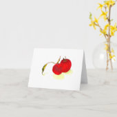 Carte Pommes d'automne (Fleur jaune)