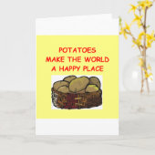 Carte pommes de terre (Fleur jaune)