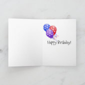 Carte pommes de terre d'anniversaire en frites (Intérieur)