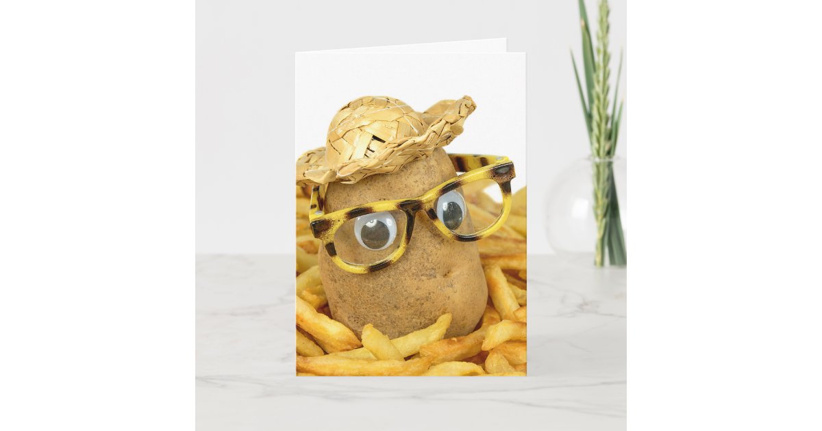 Carte Pommes De Terre D Anniversaire En Frites Zazzle Be