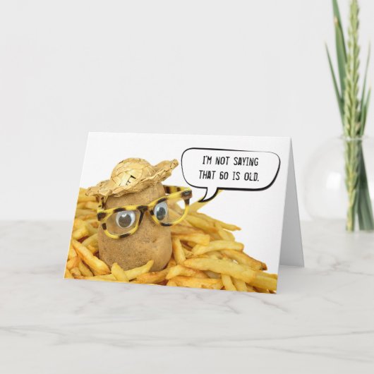 Carte Pommes de terre en frites 60e anniversaire (Devant)