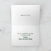 CARTE POMMES DE TERRE IRLANDAIS - ST. JOURNÉE DE PATRICK (Intérieur)