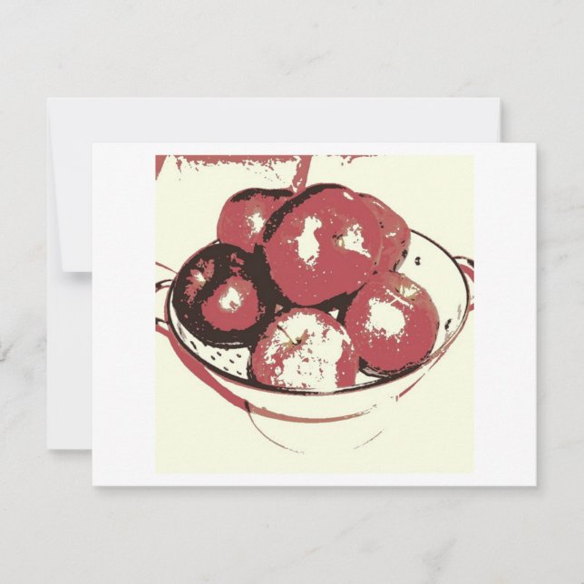 Carte Pommes Pop Art (Devant)
