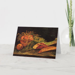 Carte Pommes, viande et un pain de Vincent van Gogh