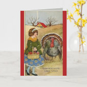 Carte Pommes Vintages modifiables Turquie Thanksgiving (Fleur jaune)