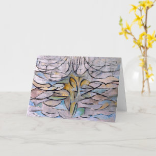 Carte Pommier à fleurs - Piet Mondrian -