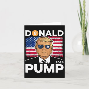 Carte Pompe Bitcoin drôle Trump 2024 Crypto