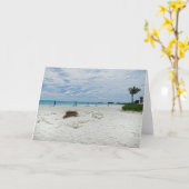 Carte Pompe de plage Bahamas (Fleur jaune)