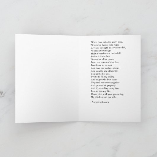 Carte pompier (Intérieur)