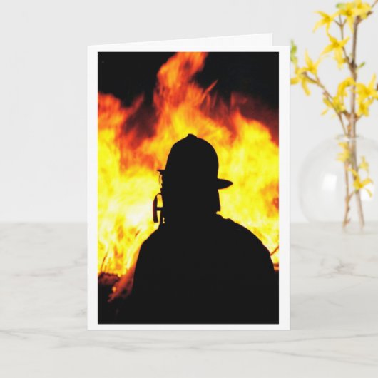 Carte pompier (Fleur jaune)