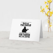 Carte Pompier à la retraite Pompier homme chef Funny cad (Fleur jaune)