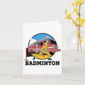 Carte Pompier Jouer Badminton pompier Sp (Fleur jaune)
