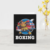 Carte Pompier Jouer Boxe Pompier Sport (Fleur jaune)
