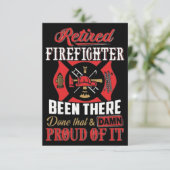 Carte Pompier retraité (Debout devant)