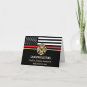 Carte Pompiers Drapeau Pompiers Retraite (Devant)