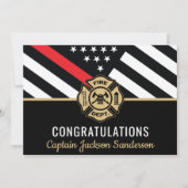 Carte Pompiers Drapeau Pompiers Retraite (Devant)