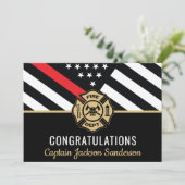 Carte Pompiers Drapeau Pompiers Retraite (Debout devant)