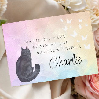Carte Pont arc-en-ciel de perte d'animal de compagnie sy