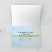 Carte Pont arc-en-ciel Sympathie de perte de animal (Intérieur)