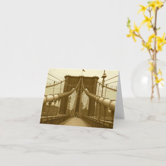 Carte Pont Brooklyn (Fleur jaune)